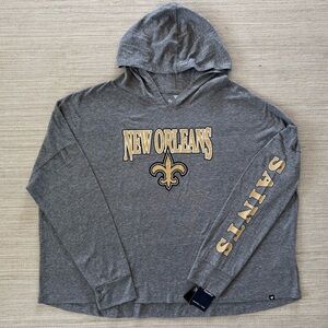 New Orleans Saints Fanatics Women's Classic Outline Pullover Hoodie in gray 3XL